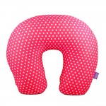 VIAGGI Microbead U Shape Travel Neck Pillow - Minidot Pink